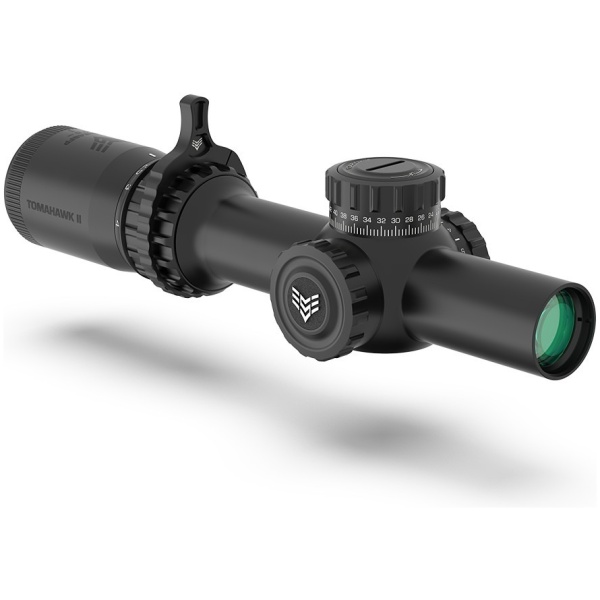 Swampfox Tomahawk II Rifle Scope 1-6x24 30mm SFP BDC Red Illum. Black