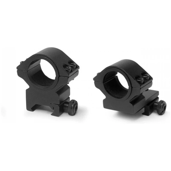 Konus 2-Piece Riflescope Rings 30mm & 1" (Insert-Style) - Matte Black