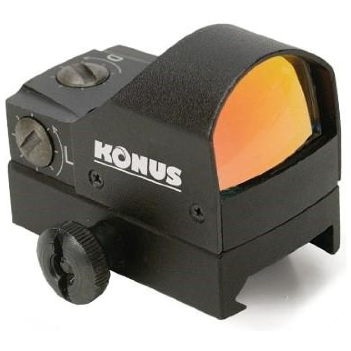Konus sightpro fission 2. 0 micro-compact 17x23mm electronic dot sight 4 moa black matte - image 1