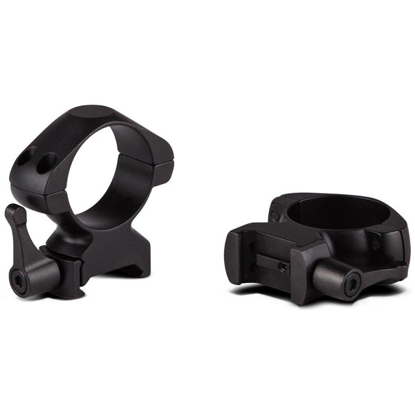 Konus 2-Piece Steel Riflescope Rings With Quick Release Lever 1" High - Matte Black
