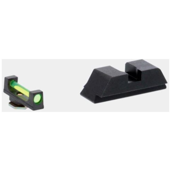 Ameriglo Green Fiber .115 FRONT Black REAR for Glock 42-43-43X-48