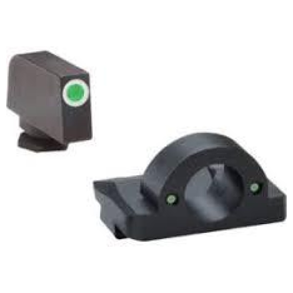 Green Tritium Outline White for Glock Gen 5 17-19-19X-26-45