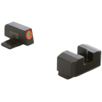 Ameriglo Green Tritium Orange Outline Front Black Serrated Rear Sight Hellcat OSP