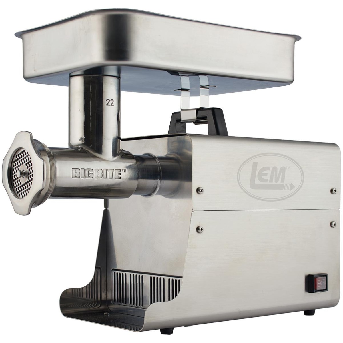 Ls17811_1. Jpg - lem products #22 big bite stainless steel electric grinder - ls17811 1