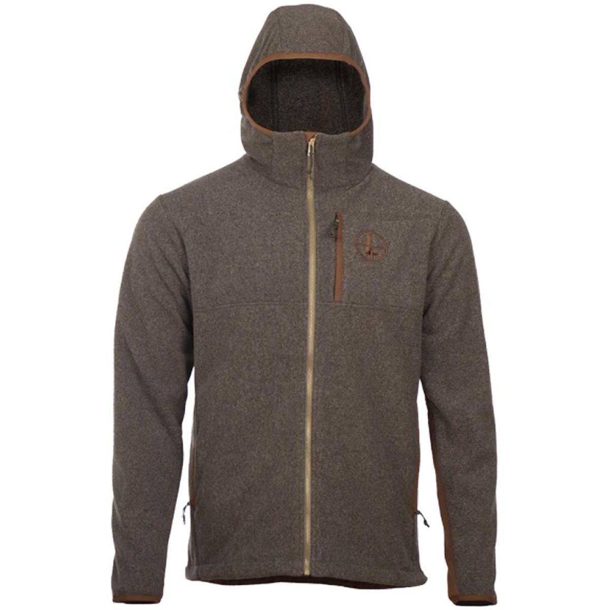 Lu182313. Jpg - make ready full zip hooded fleece ash green l - lu182313