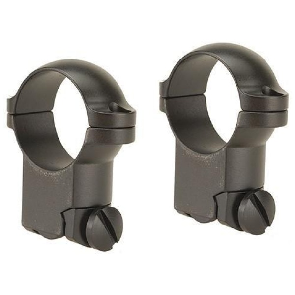 Leupold 2-Piece Solid Steel Ringmounts - Ruger M77 1" Super High Matte Black