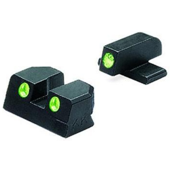 Meprolight Fixed Night Sight Springfield XD 9mm/.40 S&W for 4-5" Barrels Green Front & Green Rear