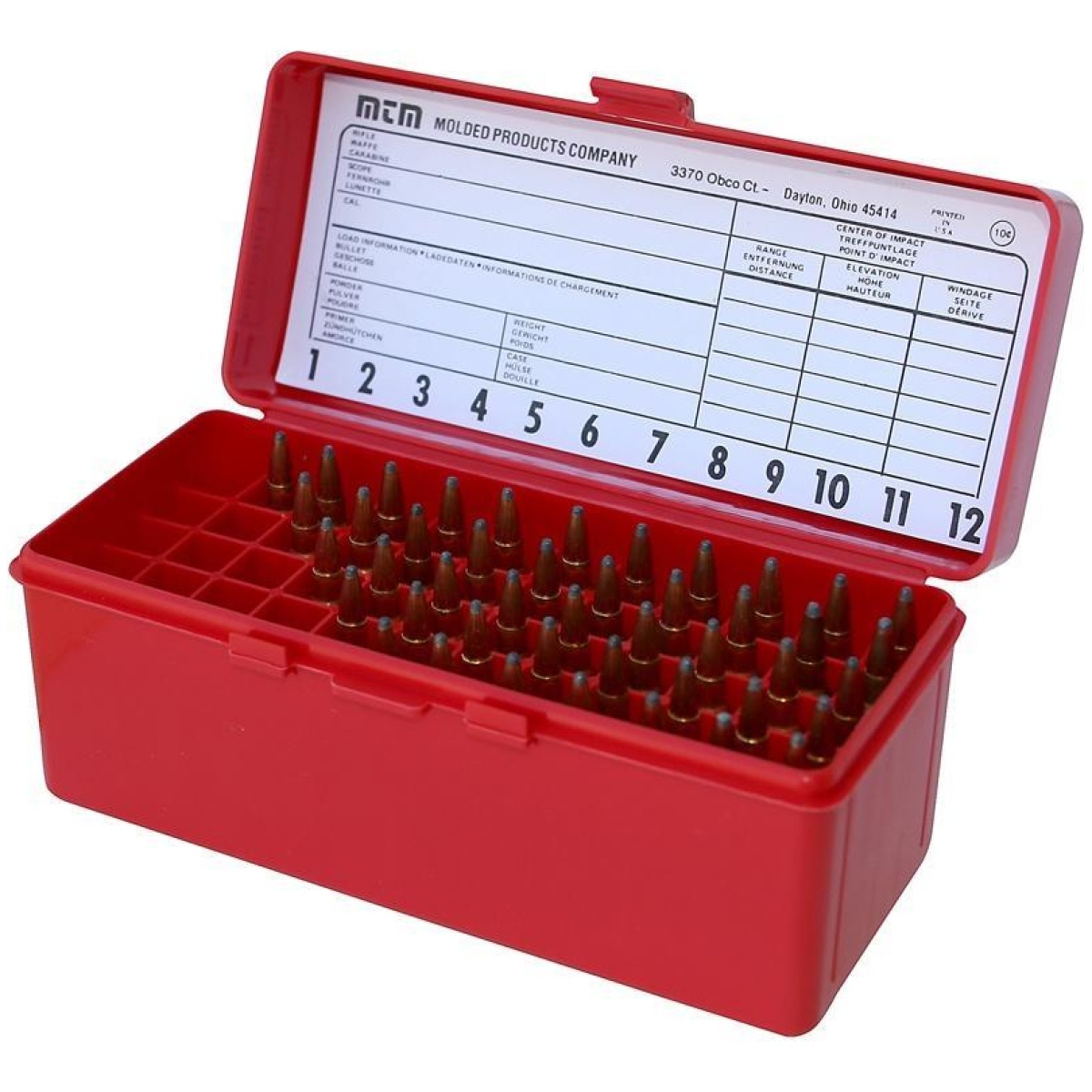 Mtrm60. Jpg - mtm gun-gard r-60 series rifle ammo box red - mtrm60
