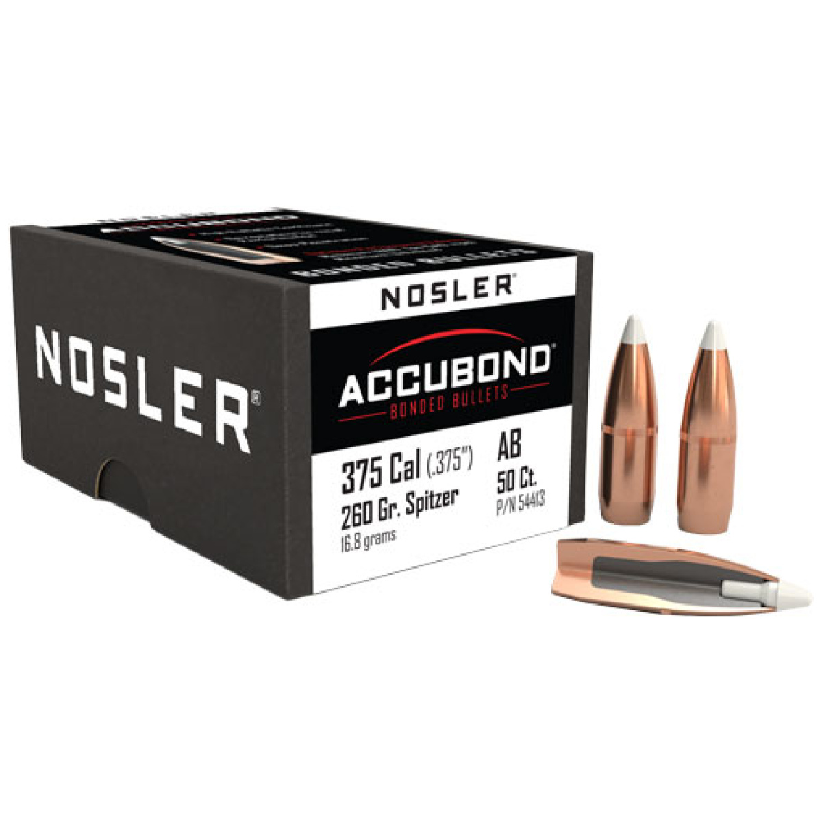 N54413_1. Jpg - nosler bullets 375 cal. 375 - 260gr accubond 50ct - n54413 1