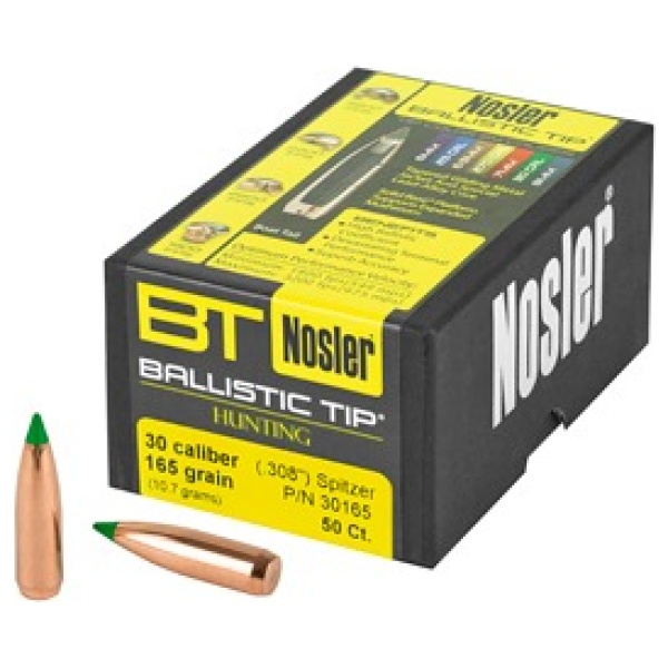 NOSLER 30 CAL 165GR 50CT