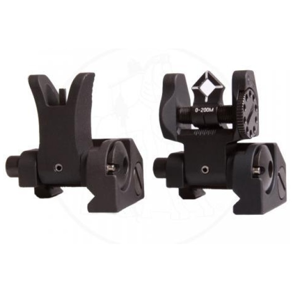 Troy Industries Micro Sight Set - M4 Front & Dioptic Rear -Black