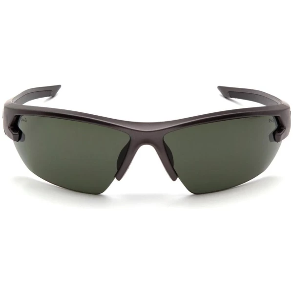 Pyramex Venture Gear Semtex 2.0 Shooting Glasses Gun Metal Frame with Forest Grey Anti-Fog Lens