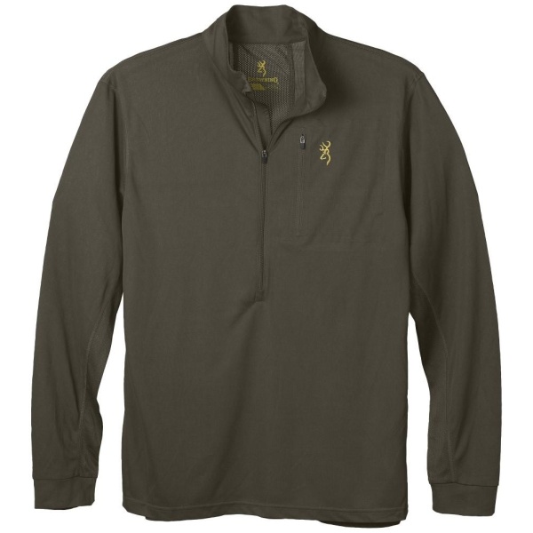 Browning Early Season 3/4 Zip Shirt Major Brown S