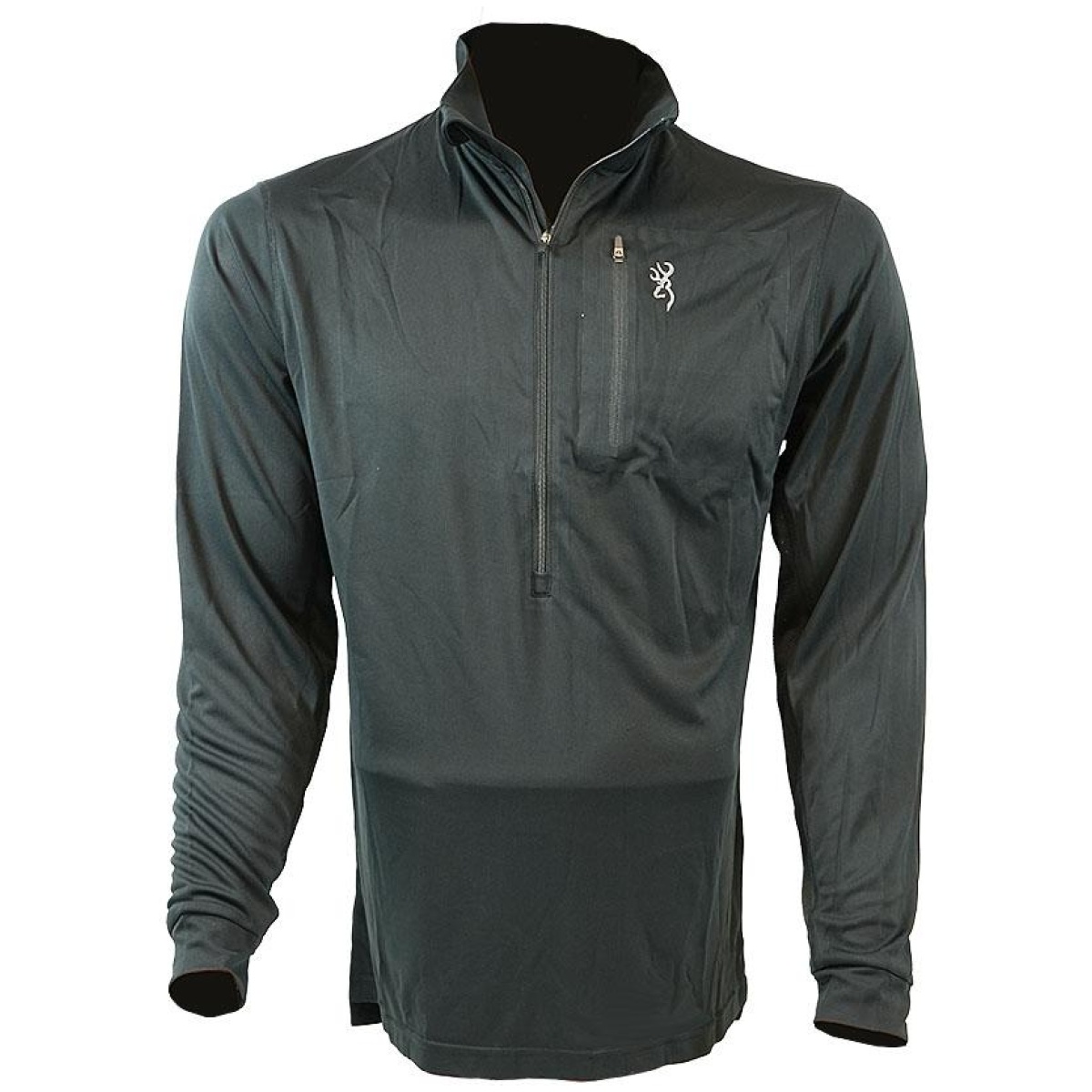 Master early season challenges with our 3/4 zip black tactical shirt - browning early season 3/4 zip shirt black s - qh30105699 1