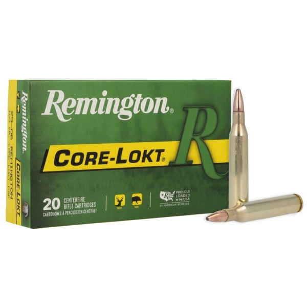 Remington Core-Lokt Rifle Ammunition .25-06 Rem 100 gr PSP 3230 fps 20/ct
