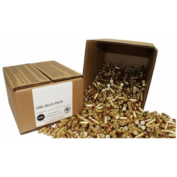 Remington UMC Handgun Ammunition 9mm Luger 115 gr MC 1145 fps 1000/ct (Bulk)