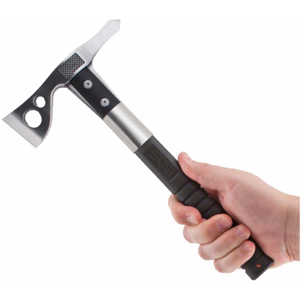 SOG Fasthawk Polished Axe Black and Silver