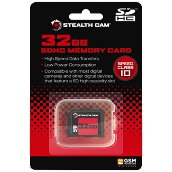 STEALTH CAM SDHC MEMORY CARD - 32GB SUPER SPEED CLASS 10