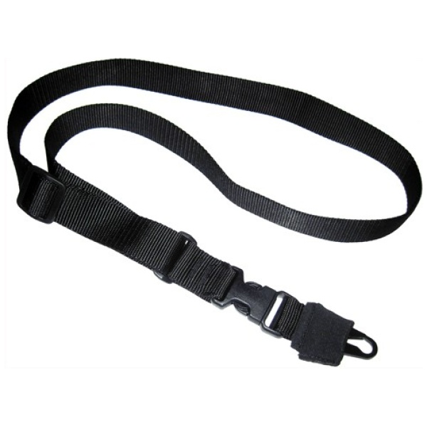 TAC SHIELD SLING SINGLE POINT - CQB TACTICAL HK HOOK BLACK