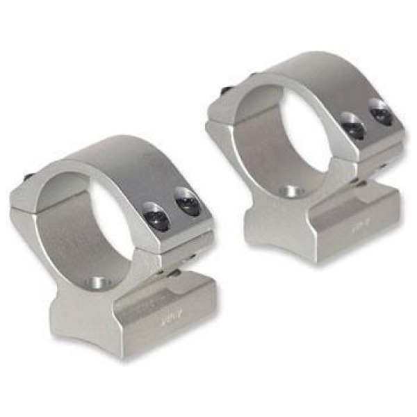 Talley Lightweight Alloy Mount Combo - Silver 1" - Low Savage w/ Accutrigger Stevens 200 Stiller Predator