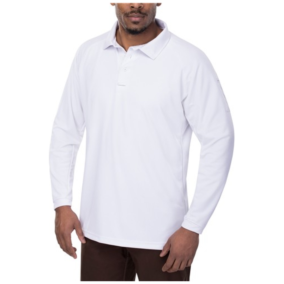 Vtx-vtx4020ptwhmedium. Jpg - vertx coldblack men's long sleeve polo - vtx vtx4020ptwhmedium