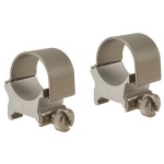 Weaver Detachable Top Mount Aluminum Scope Rings 1" High - Silver