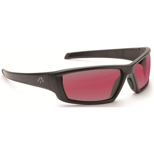 Walker's IKON Carbine Shooting Glasses Black with Rose Lens