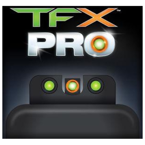 Truglo TFX Pro Tritium/Fiber-Optic Day/Night Sights - Walther PPS (Except M2) - Orange Outline Front/Green Rear
