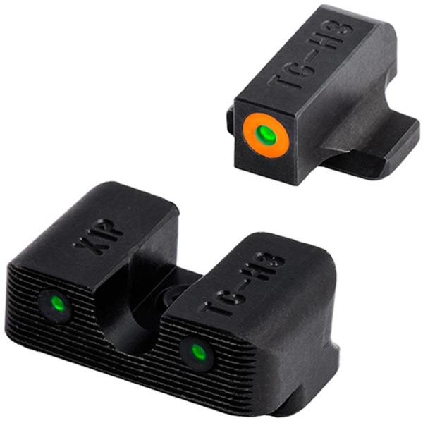 Truglo Tritium PRO Glock 17 19 22 23 24 26 27 33 34 35 3 & 39 MOS LOW Set Orange