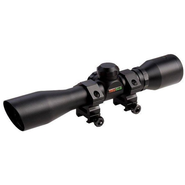 Truglo Compact Rifle Scope 4x32mm 1" SPF Duplex Black