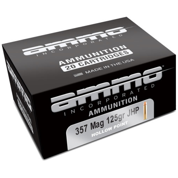AMMO INC 357 MAG 125GR JHP - 20RD 10BX/CS
