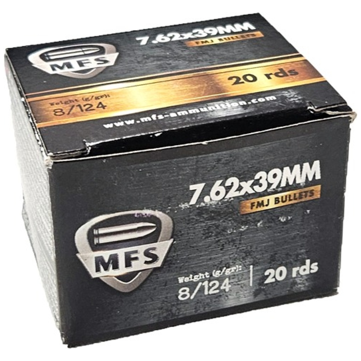 Mfs 7. 62x39 124gr fmj - 20rd 50bx/cs - image 1