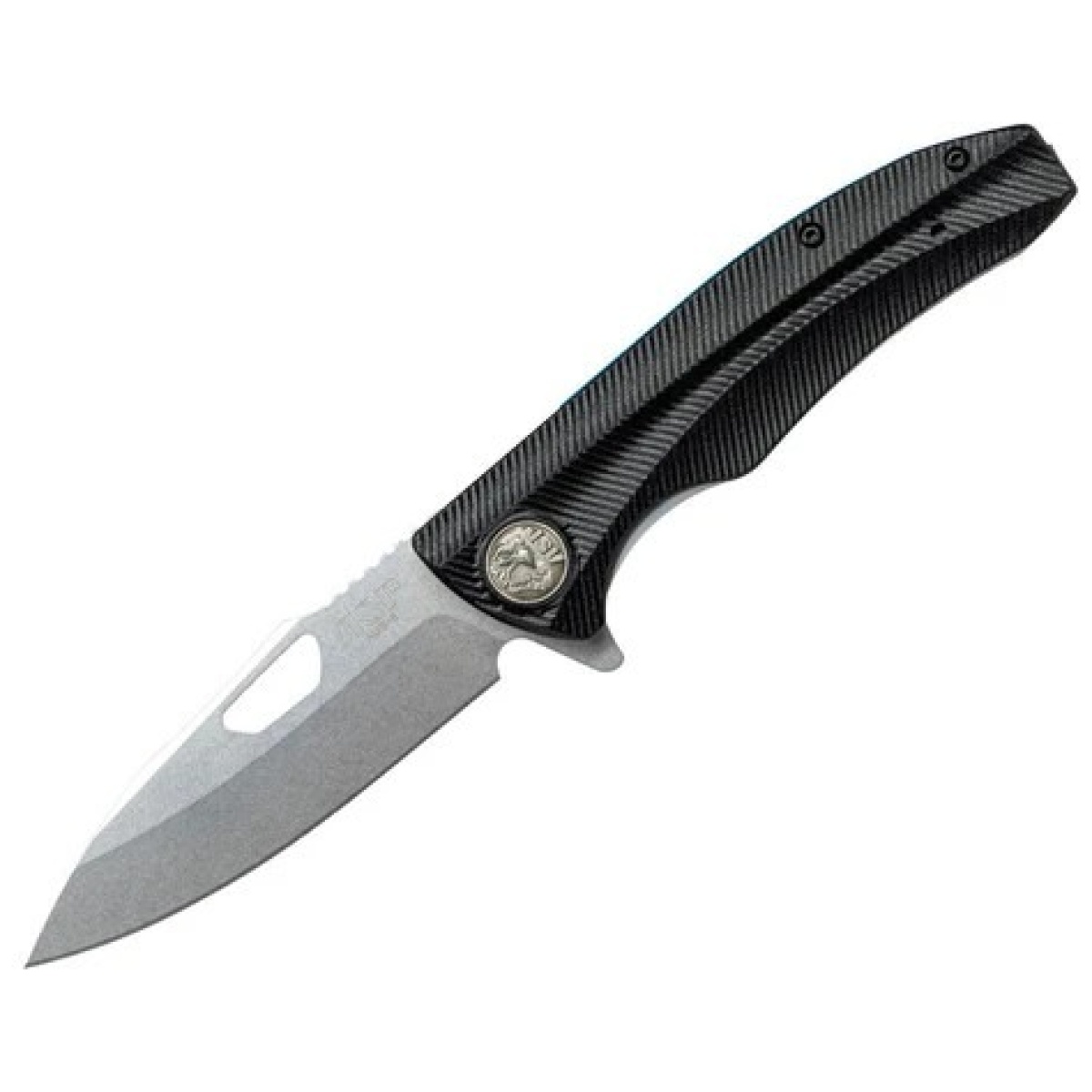 Asp-55722. Jpg - pdk-2s: police duty knife, grooved grip, stonewashed blade - asp 55722