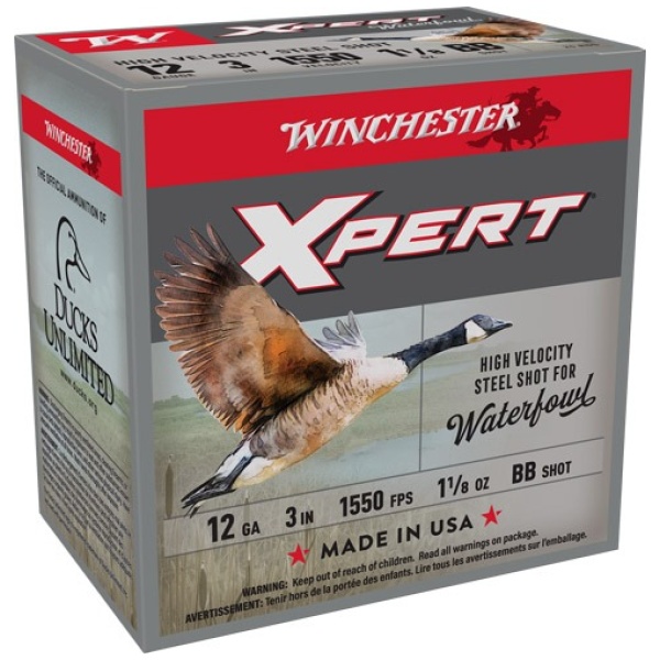 WINCHESTER XPERT STEEL 12GA 3" - 1-1/8OZ #BB 1550FPS 25RD 10B/C