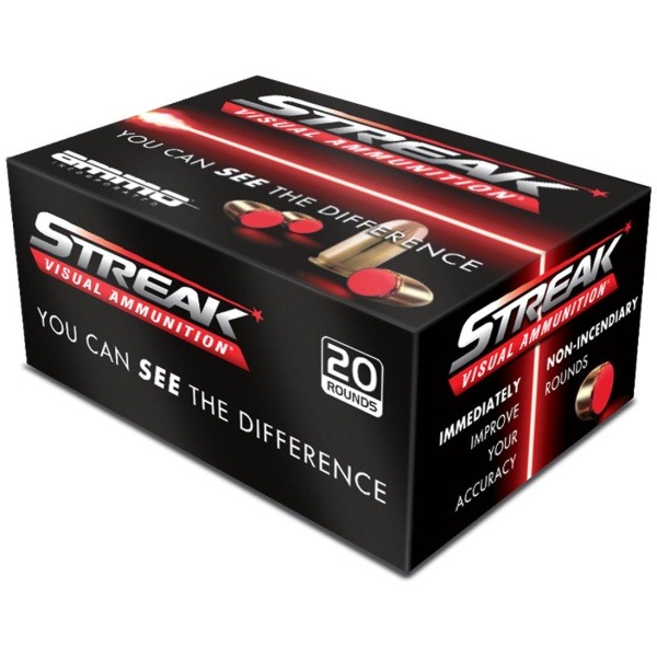 Ammo Inc Streak Handgun Ammunition Red .380 Auto 90 gr JHP 980 fps 20/ct