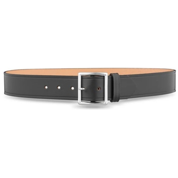 1-3/4"" Plain Leather Garrison Belt with Nickel Buckle