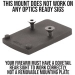 EGW SCOPE MOUNT TRIJICON RMR - FOR SIG P220-229 & 320 BLACK