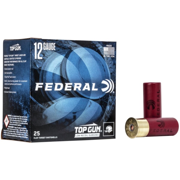 Federal Top Gun 12 ga 2-3/4" 1-1/8 oz #7.5 25/Box
