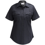 Justice Women's Short Sleeve Shirt w/ Traditional Collar - LAPD Navy