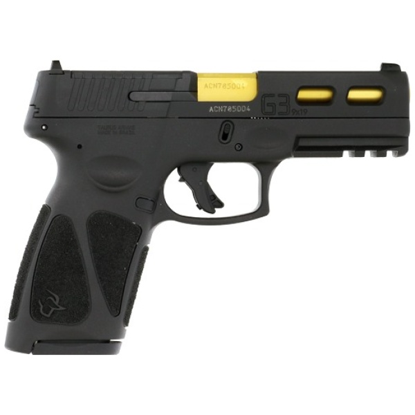 TAURUS G3 TORO 9MM 17-SHOT - GOLD CUSTOM SLIDE CUTS (TALO)