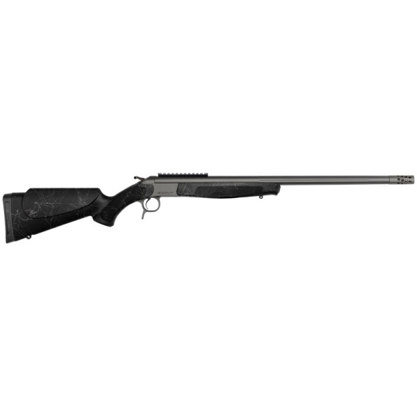 CVA SCOUT TD 450BM 25" W/RAIL - & BRAKE TUNGSTEN/BLACK WEB