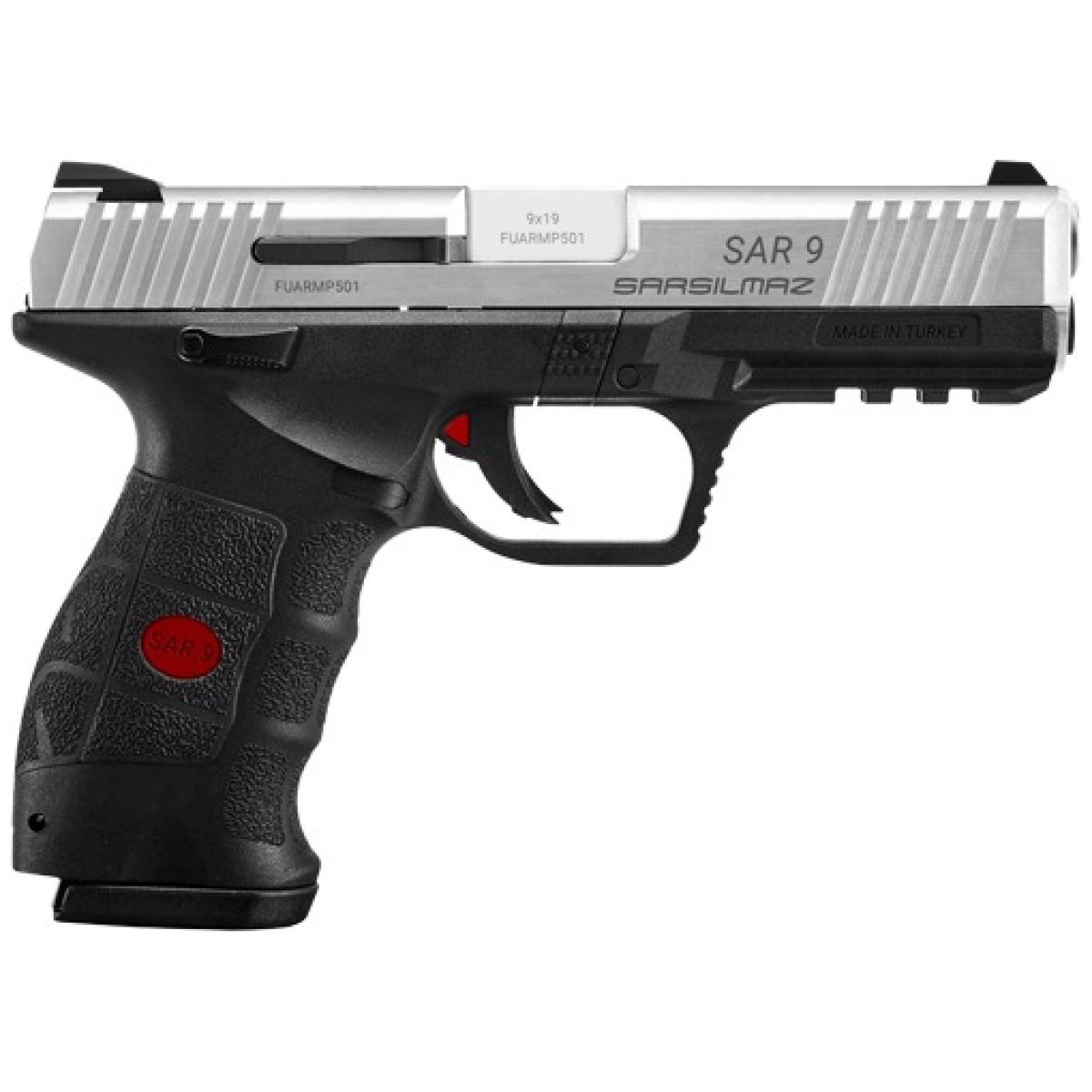 Gsar9st. Jpg - sar usa sar9 pistol 9mm - 4. 4" bbl 17rd mag stainless - gsar9st