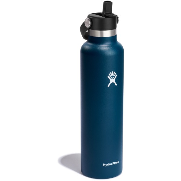 Standard Mouth 24oz Insulated Water Bottle w/ Flex Straw