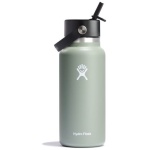 Wide Mouth Insulated Water Bottle w/ Flex Straw Cap