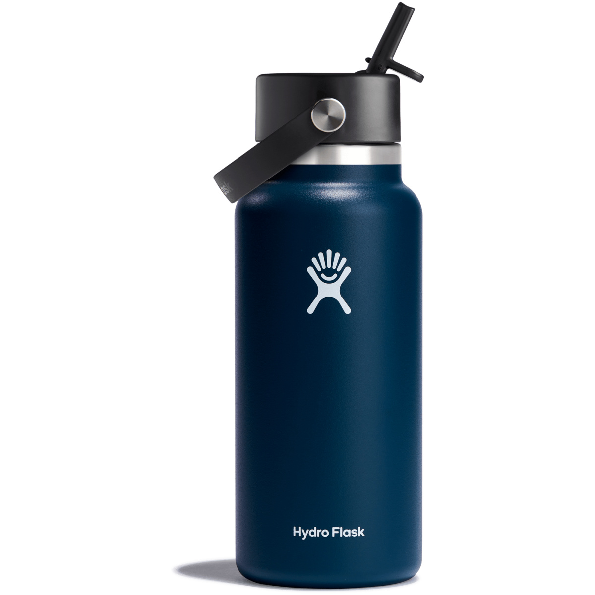 Wide mouth insulated water bottle w/ flex straw cap - image 1