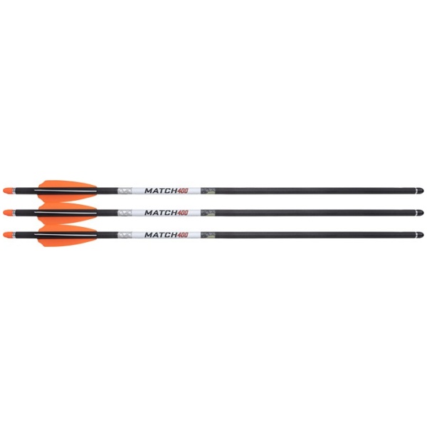 WICKED RIDGE XBOW ARROW MATCH - 400 CARBON 20" ALPHA HP 3PK