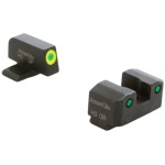 Ameriglo Trooper Tritium Handgun Sight Set for Springfield XD Green Rear Green with Lumigreen Front