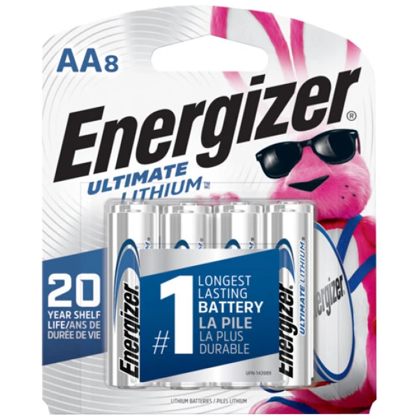 ENERGIZER ULTIMATE LITHIUM - BATTERIES AA 8-PACK