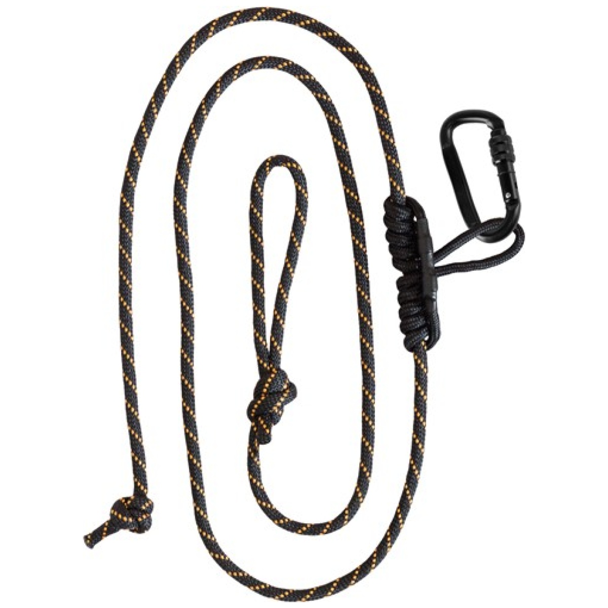 Msa070. Jpg - muddy safety harness lineman's - rope w/carabiner & prusik knot - msa070