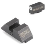 Night Fision Perfect Dot Official Student of the Gun Accur8 Night Sights w/Wht Frnt+Blk Sq for Glock 17-39